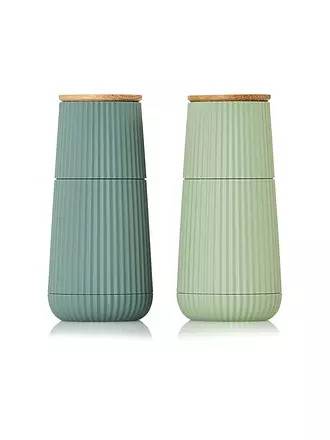 AD HOC | Moulins à sel et à poivre, lot de 2 SCAPE 12 cm, vert clair et vert foncé | 